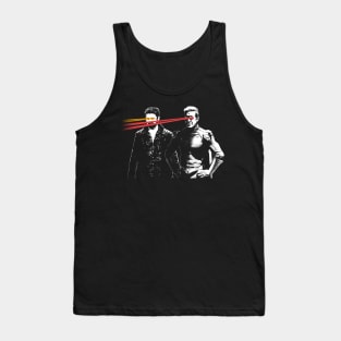 Funny Superhero Villain 90's Retro Movie Parody Mashup Tank Top